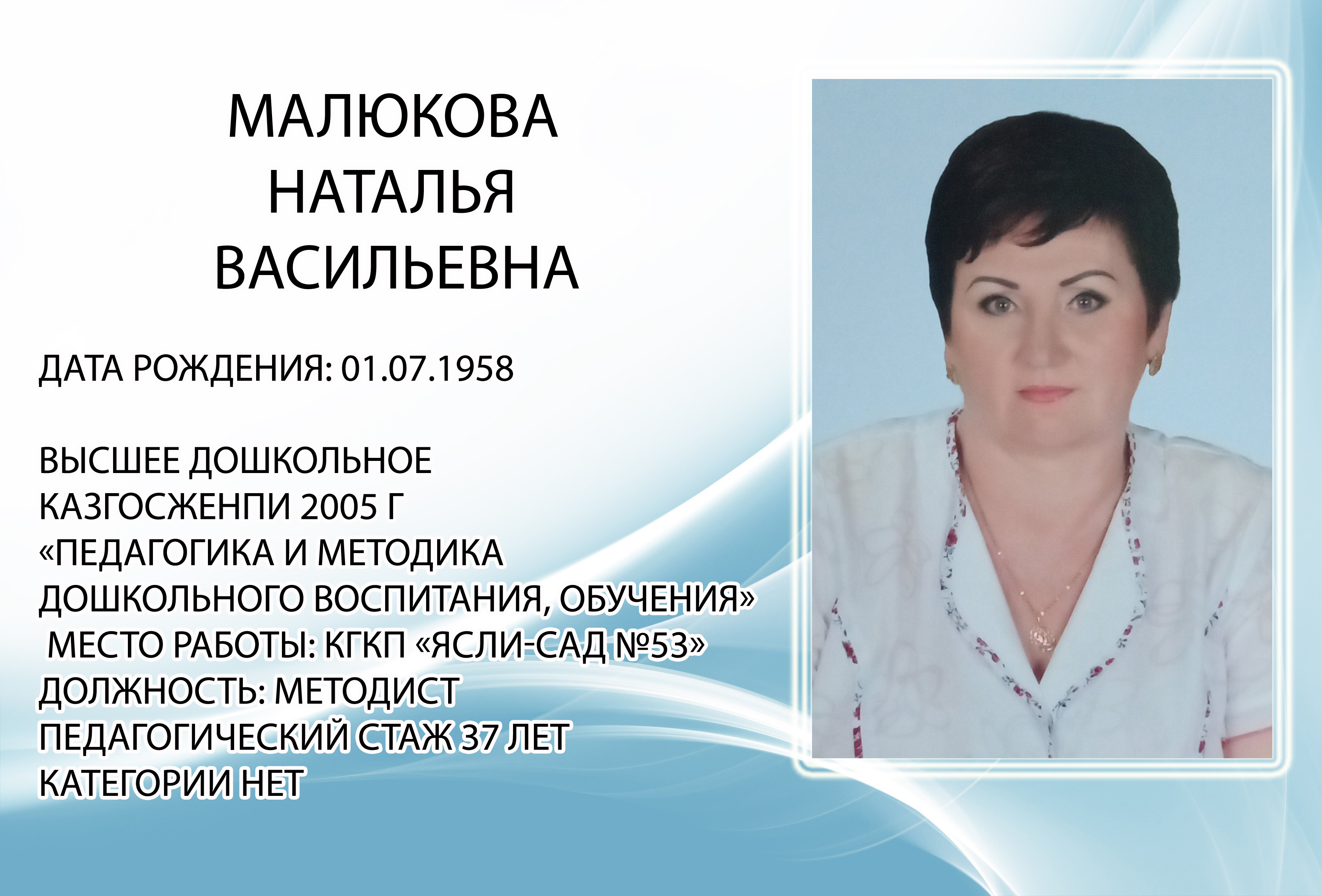 Малюкова Наталья Васильевна