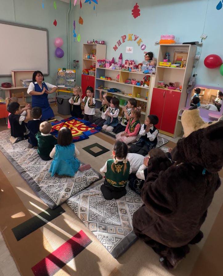Открытый просмотр группа «Жұлдыз». Имангалиева Жазира Сансызбаевна. Тема: «Играем с Машей и медведем»