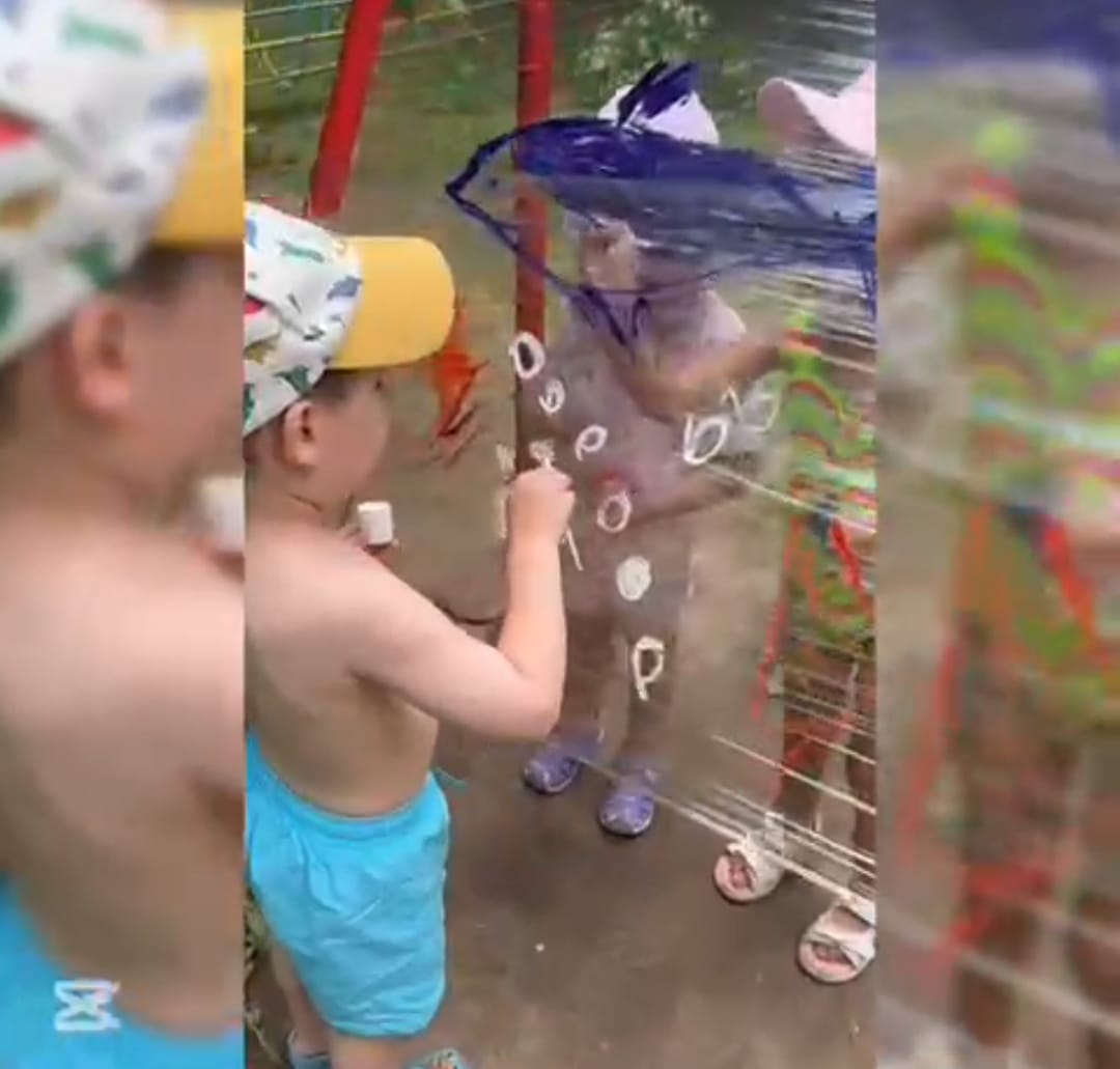 "Балық әлемінде"дәстүрлі емес сурет салу техникасы